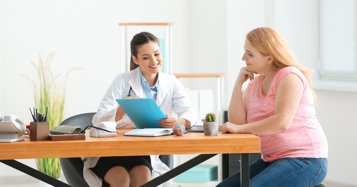someone talking to a provider