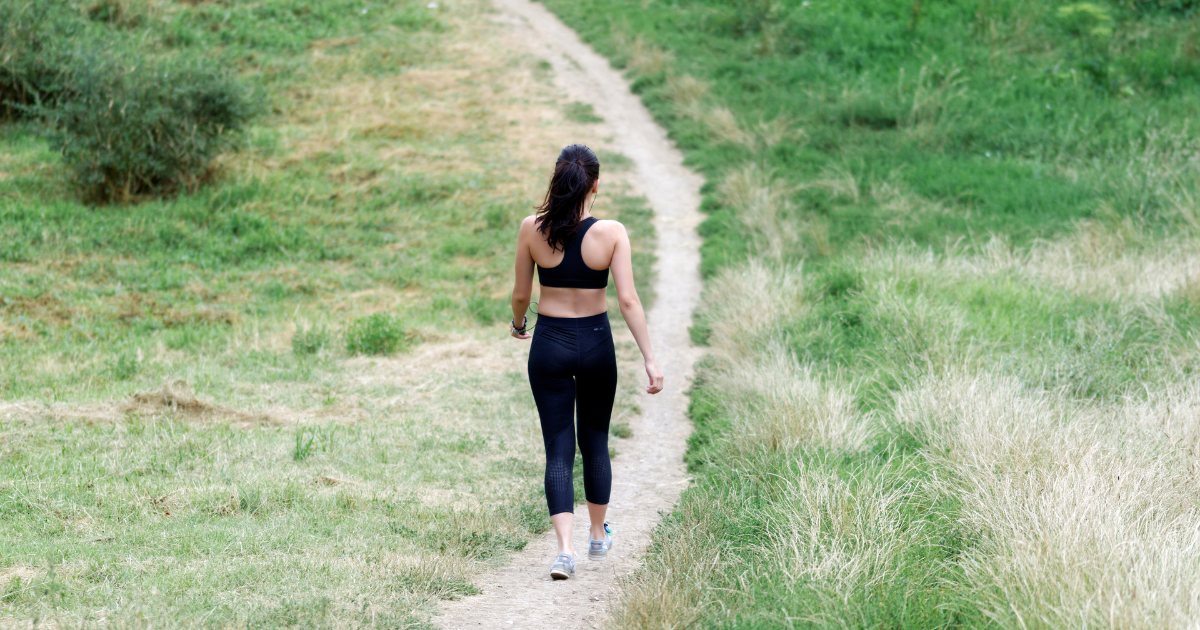 someone walking for weight loss